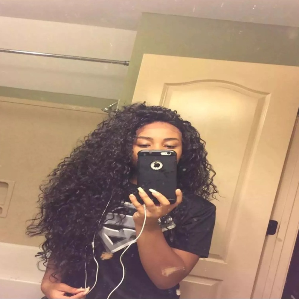 Kinky Curly Synthetic Lace Front Wig